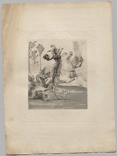 St. George and the Dragon (2) de Claude Ferdinand Gaillard