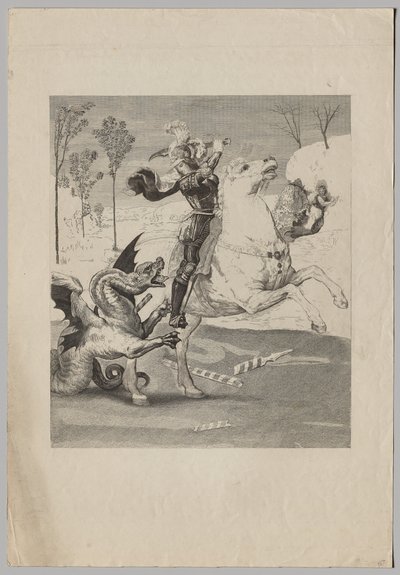 St. George and the Dragon (3) de Claude Ferdinand Gaillard