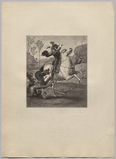 St. George and the Dragon (4) de Claude Ferdinand Gaillard