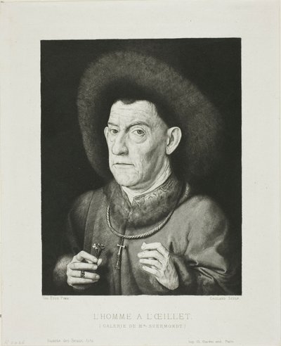 El hombre con el clavel de Claude Ferdinand Gaillard
