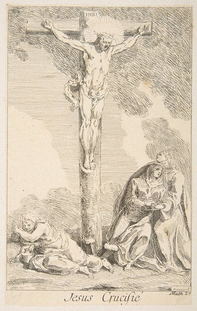 Crucifixión de Claude Gillot, Jacques Gabriel Huquier