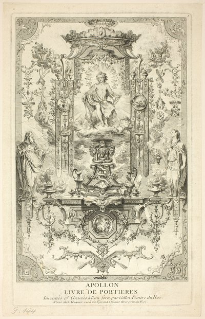Apolo, de Livre de Portieres de Claude Gillot