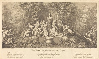 Fiesta de Diana Interrumpida por Sátiros de Claude Gillot