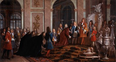 Reparación hecha al Rey Luis XIV por el Dogo de Génova, siglo XVII de Claude Guy Halle