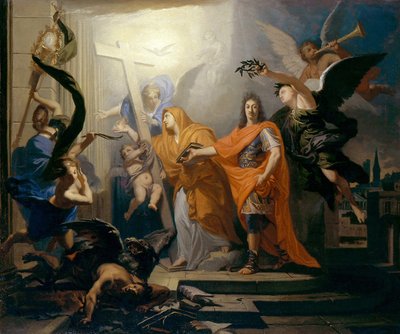 La Restauración de la Religión Católica en Estrasburgo, ca. 1681 de Claude Guy Halle