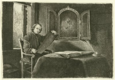 Retrato de Ponce-François Copette como Abraham Francen de Claude Henri Watelet