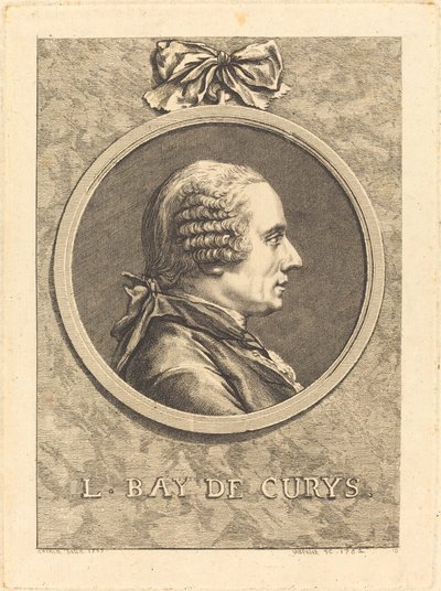 L. Bay de Curys de Claude Henri Watelet after Charles Nicolas Cochin II