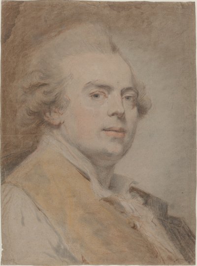 Autorretrato, c.1780 de Claude Jean Baptiste Hoin