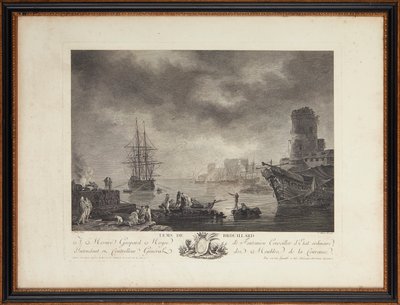 Grabados en acero franceses de Claude Joseph (after) Vernet
