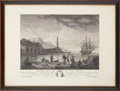 Grabados en acero franceses de Claude Joseph (after) Vernet