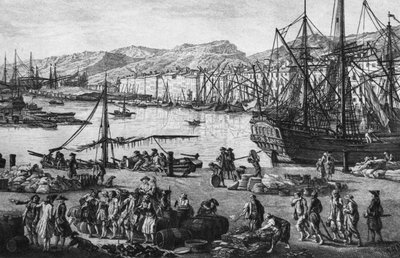 Viejo Puerto de Toulon, visto desde los almacenes del intendente, serie de 