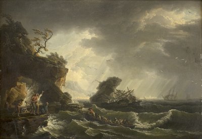 Un naufragio de Claude Joseph Vernet