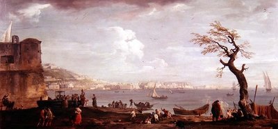 Bahía de Nápoles desde el sur de Claude Joseph Vernet