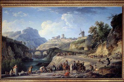 Construcción de una gran carretera de Claude Joseph Vernet