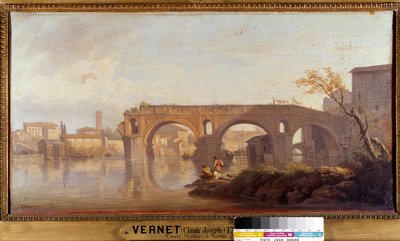 Le Ponte Rotto en Roma de Claude Joseph Vernet