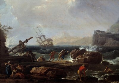 Escena de naufragio de Claude Joseph Vernet