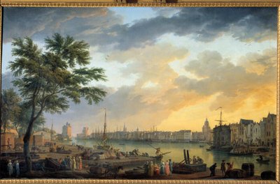 Vista del Puerto de La Rochelle de Claude Joseph Vernet