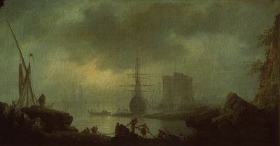 Vista del mar. Niebla de Claude Joseph Vernet