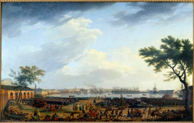 Vista del puerto de Toulon y el Arsenal de Claude Joseph Vernet