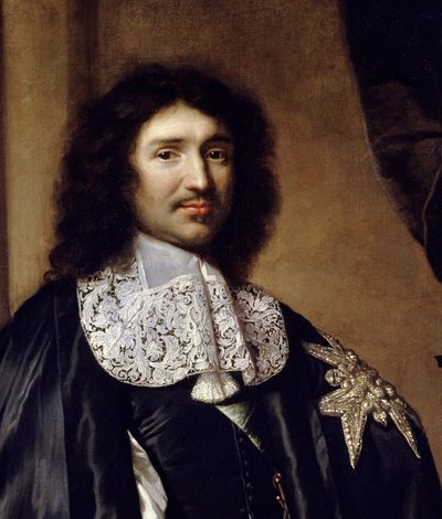 (detalle) Retrato de Jean Baptiste Colbert (1619-1683) Ministro de Luis XIV de Claude Lefebvre