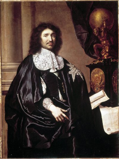 Jean Baptiste Colbert (1619-1683), estadista francés. Museo de Versalles de Claude Lefebvre