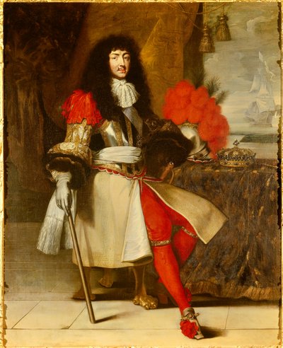 Retrato de cuerpo entero de Luis XIV, Rey de Francia y Navarra (1638-1715) - circa 1665-1670 de Claude Lefebvre
