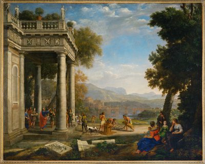 David sacre roi par Samuel - David coronado por Samuel ... de Claude Lorrain (1600-82)