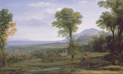 Paisaje con San Felipe bautizando al eunuco de Claude Lorrain (1600 82)