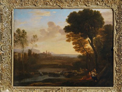 Paisaje con París y Oenone, dice el ... de Claude Lorrain (1600-82)
