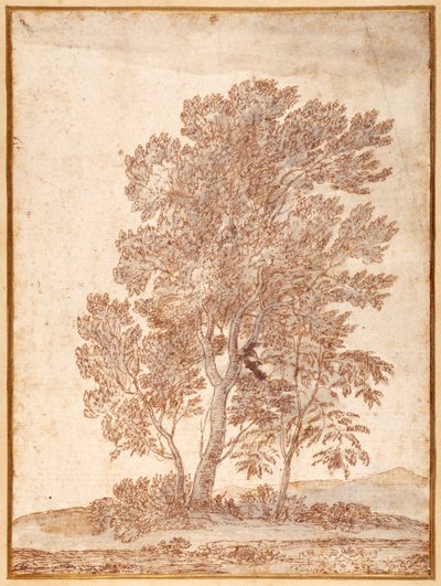 Tres árboles de Claude Lorrain
