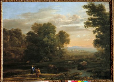 Paisaje con pastor tocando la flauta de Claude Lorrain