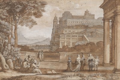 La reina Ester acercándose al palacio de Asuero de Claude Lorrain (1600 82)