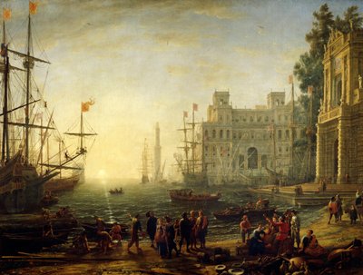 Puerto con Villa Medici de Claude Lorrain