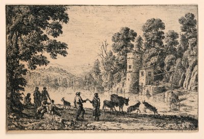 Baile en la orilla del río de Claude Lorrain