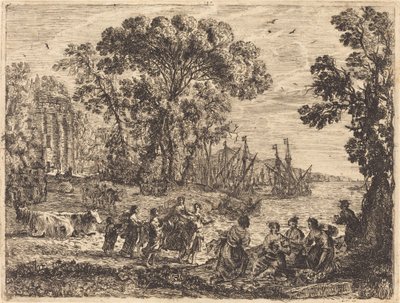 El rapto de Europa de Claude Lorrain