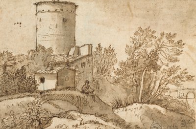 Edificios de granja junto al Tíber de Claude Lorrain