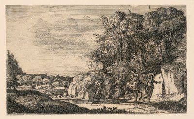 Huida a Egipto de Claude Lorrain