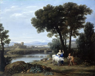 Juno confía Io al cuidado de Argus de Claude Lorrain