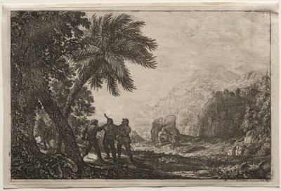 paisaje con bandoleros de Claude Lorrain