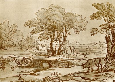 Paisaje con puente de Claude Lorrain