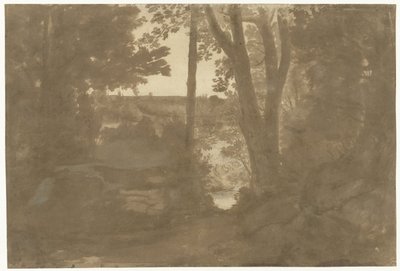 Paisaje con vista a través de los árboles de Claude Lorrain