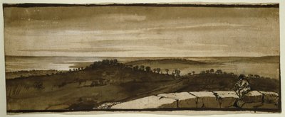 Panorama desde el Sasso, 1649-1655 de Claude Lorrain