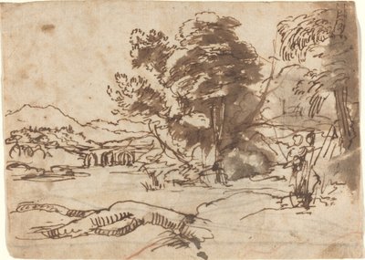 Paisaje fluvial de Claude Lorrain