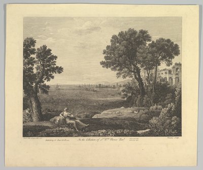 Marina con Baco y Ariadna, 1742 de Claude Lorrain