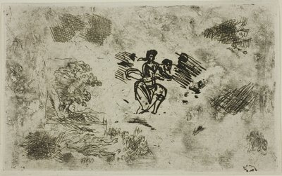 Mujer sentada y otros bocetos de Claude Lorrain