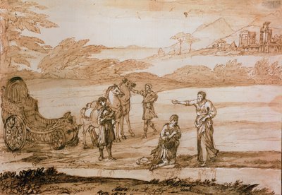 San Felipe bautizando al eunuco, 1677 de Claude Lorrain