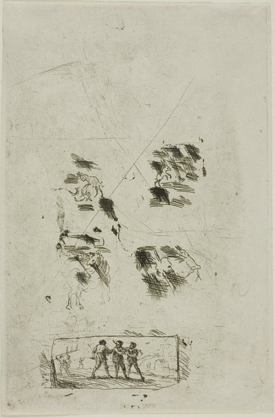 Estudio para una escena con bandidos de Claude Lorrain