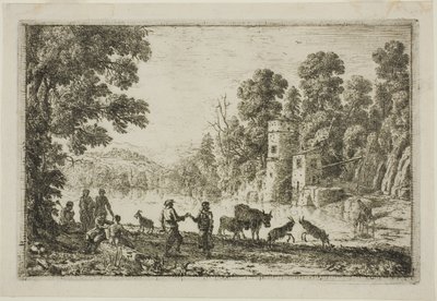 El baile en la orilla del río de Claude Lorrain