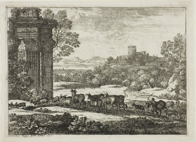 El rebaño regresando en clima tormentoso de Claude Lorrain