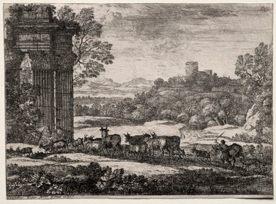 El rebaño regresando en clima tormentoso, 1651 de Claude Lorrain